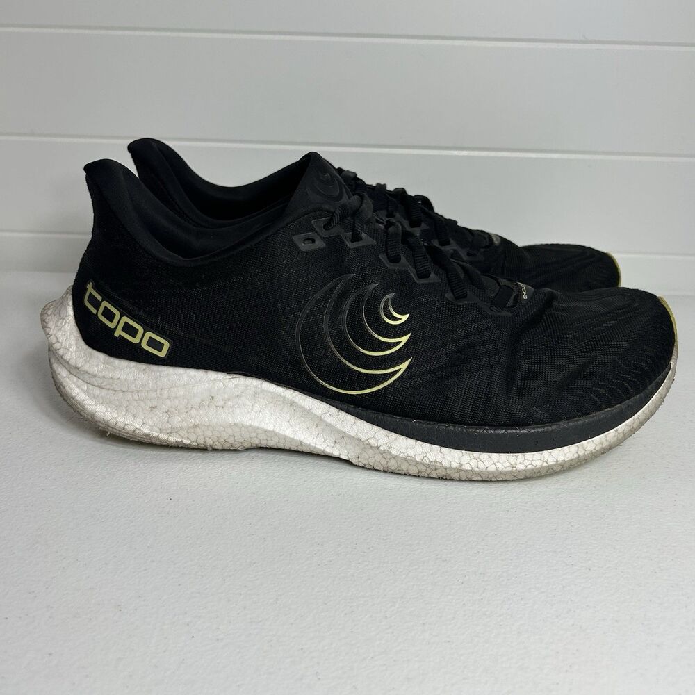 Topo Men’s Athletic Shoes Size 12 Black/Green Cyclone 3 Running Sneakers